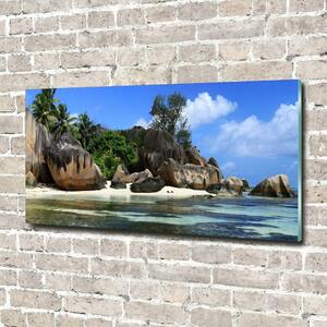 Fotografie imprimată pe sticlă Seychelles panorama