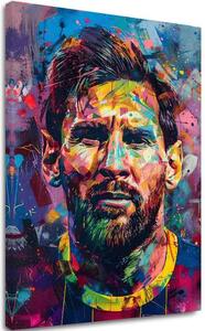 Imagine MESSI VIBES pe panza | Structură pictată