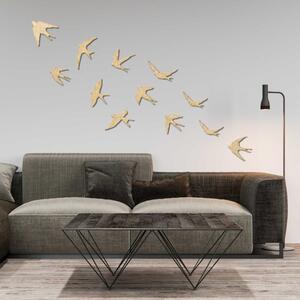 Decorațiuni murale din lemn cu păsări zburătoare | FLOCK