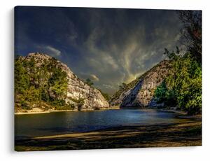 Tablou peisajului cu lac (70x50 cm)
