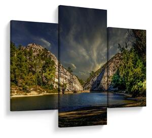 Tablou peisajului cu lac (90x60 cm)
