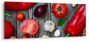 Tablou cu legume (120x50 cm)