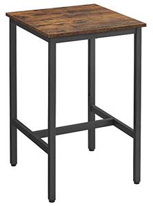 Masă de bar de bucătărie, maro rustic 60x60x90cm