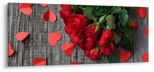 Tablou - cu buchet de flori (120x50 cm)