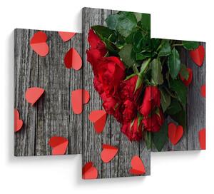 Tablou - cu buchet de flori (90x60 cm)
