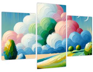 Tablou - Peisaj cu nor (90x60 cm)