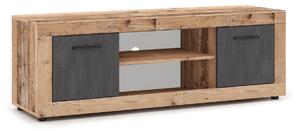 Comodă TV BLAGO 140 cm – stejar natur/grafit
