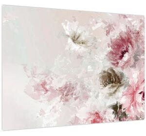 Tablou - Pictura flori roz (70x50 cm)