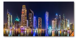 Tablou din Sticlă Dubai timp de noapte