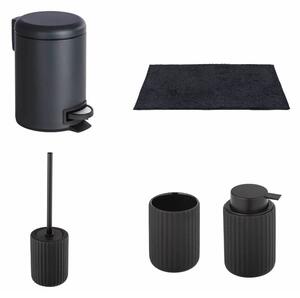 Set de accesorii de baie negru Belluno – Wenko