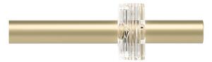 Galerie de perdea auriu mat extensibilă din oțel 107 - 305 cm Flute – Umbra
