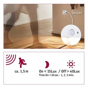 Corp de iluminat cu senzor pentru scări Paulmann 93133 LED/1,2W EDGE 230V alb