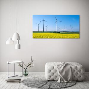 Imprimare tablou canvas Windmills pe teren