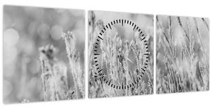 Tablou - Iarna rece (cu ceas) (90x30 cm)