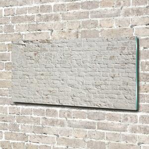 Tablou sticlă zid de cărămidă