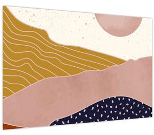 Tablou - Muntele de design Spacefrog N⁰3 (90x60 cm)