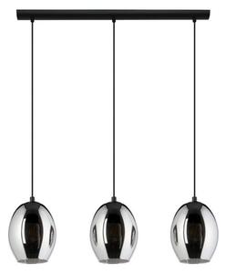 Eglo 780481 - Lustră pe cablu CADAQUES 3xE27/40W/230V negru/fumuriu