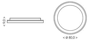 Brilagi - plafonieră LED reglabilă FALCON II LED/108W/230V alb/bej + telecomandă