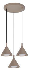 Brilagi - Lustră pe cablu CONE TRIPLE ROUND 3xGX53/15W/230V bej