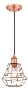 Westinghouse 6105240 - Lustru suspendat pe cablu NATHAN 1xE27/60W/230V finisaj cupru