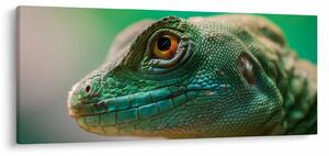 Tablou detailat cu o șopârlă (120x50 cm)