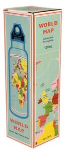 Sticlă de călătorie din inox Rex London World Map