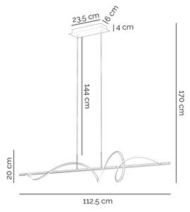 Lustră LED pe cablu ONLI TWIST LED/30W/230V 4000K negru