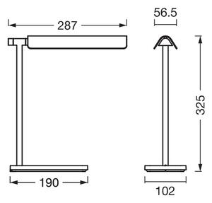Osram - Lampă de birou LED dimabilă OFFICE LINE LED/19W/230V neagră