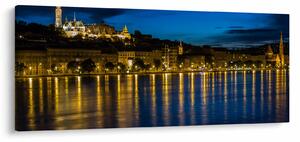 Tablou orașului nocturn (120x50 cm)