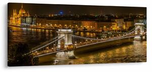 Tablou orașului nocturn (120x50 cm)