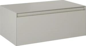 Dulap bază lavoar baie suspendat Jungborn DECEM 80x45,8 cm MDF fume mat 1 sertar
