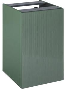 Dulap bază lavoar baie suspendat Jungborn NONUS 40 cm PAL verde mat 1 coș rufe