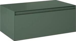 Dulap bază lavoar baie suspendat Jungborn DECEM 80x45,8 cm MDF verde mat 1 sertar