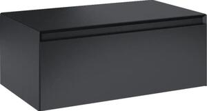 Dulap bază lavoar baie suspendat Jungborn DECEM 80x45,8 cm MDF negru mat 1 sertar