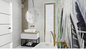 Blat lavoar baie MDF stejar 60,6x46 cm Jungborn