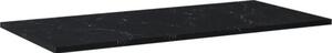 Blat lavoar baie marmură compactă Marquina negru mat 100,8x46 cm Jungborn