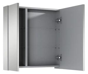 Dulap baie cu oglindă Jungborn 60,6x61,8 cm PAL gri 2 uşi