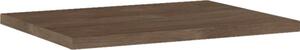 Blat pentru lavoar baie, MDF, 60,6x46 cm, nuc periat