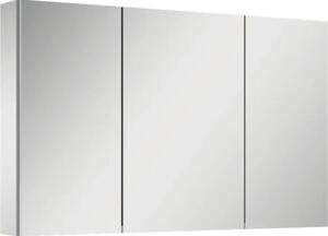 Dulap baie cu oglindă Jungborn 100,6x61,8 cm PAL gri 3 uşi