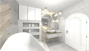 Blat lavoar baie MDF stejar 100,8x46 cm Jungborn