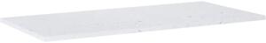 Blat lavoar baie marmură compactă Terrazzo alb mat 100,8x46 cm Jungborn