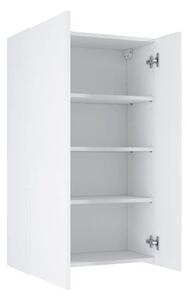 Dulap baie suspendat 59,6x100 cm PAL alb lucios Jungborn 3 polițe