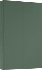 Dulap baie suspendat 50x80 cm PAL verde mat Jungborn 2 polițe de sticlă