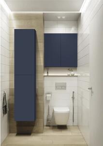 Dulap baie înalt suspendat 40x180x12,6 cm PAL albastru navy mat Jungborn