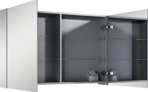 Dulap baie cu oglindă Jungborn 100,6x63,8 cm PAL gri 2 uşi