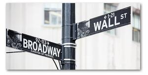 Imagine de sticlă semn Wall Street