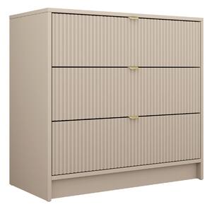 Comodă Comfivo Larmire 102Beige, Cu sertare, 75x80x40cm