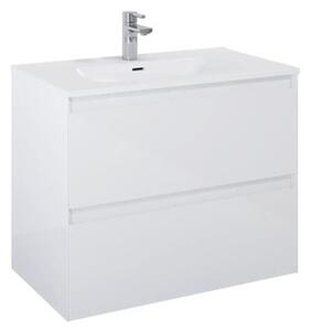 Lavoar încastrat în blat Jungborn 81,5x46 cm alb lucios, cu orificiu pentru baterie