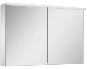 Dulap baie cu oglindă Jungborn 100x63 cm PAL gri 2 uşi iluminare LED