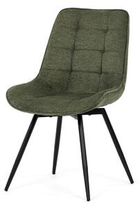 Jídelní židle, zelená, látka, HC-T1130 GRN2